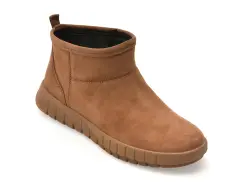 Ghete GEOX maro, D569AA, din piele intoarsa imagine