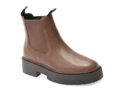 Ghete GEOX maro, D56VDA, din piele naturala imagine