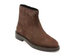 Ghete GEOX maro, D56WYH, din piele intoarsa imagine