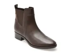 Ghete GEOX maro, D94G1G, din piele naturala imagine