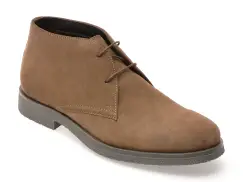 Ghete GEOX maro, U0458A, din piele intoarsa imagine