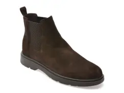 Ghete GEOX maro, U36D1C, din piele intoarsa imagine