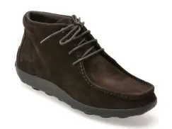 Ghete GEOX maro, U56HLA, din piele intoarsa imagine