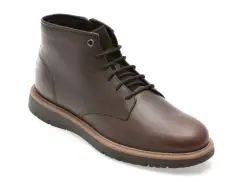 Ghete GEOX maro, U56M7B, din piele naturala imagine