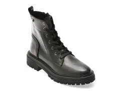 Ghete GEOX negre, D26HRQ, din piele naturala imagine