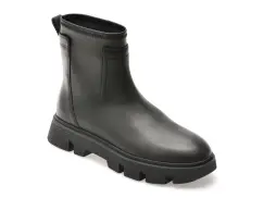Ghete GEOX negre, D26UAC, din piele naturala imagine