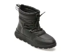 Ghete GEOX negre, D4626A, din material textil imagine