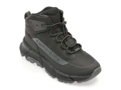 Ghete GEOX negre, J46LCA, din material textil imagine