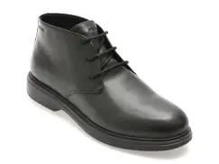 Ghete GEOX negre, U16DCB, din piele naturala imagine