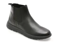 Ghete GEOX negre, U36E1A, din piele naturala imagine