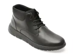 Ghete GEOX negre, U36E1B, din piele naturala imagine