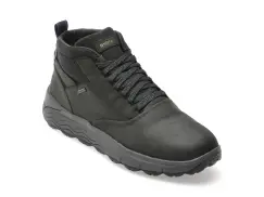 Ghete GEOX negre, U36FDB, din piele naturala imagine