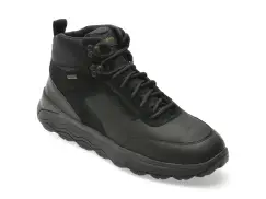 Ghete GEOX negre, U46FDC, din piele naturala imagine