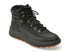 Ghete GEOX negre, U46FZD, din piele naturala imagine