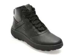 Ghete GEOX negre, U46HFB, din piele naturala imagine