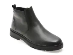Ghete GEOX negre, U46HNC, din piele naturala imagine