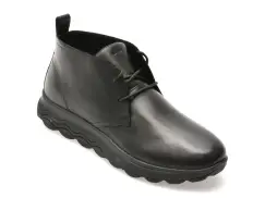 Ghete GEOX negre, U56BYB, din piele naturala imagine