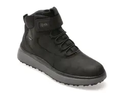 Ghete GEOX negre, U56FZC, din piele naturala imagine