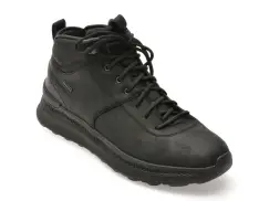 Ghete GEOX negre, U56HMC, din piele naturala imagine