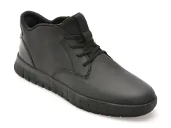 Ghete GEOX negre, U56MAB, din piele naturala imagine