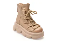 Ghete GRYXX bej, 19698, din piele naturala imagine