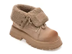 Ghete GRYXX bej, 3122, din piele intoarsa imagine