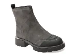 Ghete GRYXX gri, A062, din piele intoarsa imagine