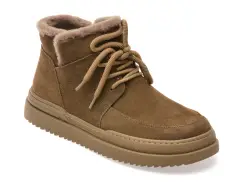 Ghete GRYXX kaki, 36001, din piele intoarsa imagine