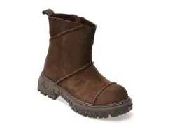 Ghete GRYXX maro, 208315, din piele intoarsa imagine