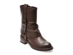 Ghete GRYXX maro, 2588, din piele naturala imagine