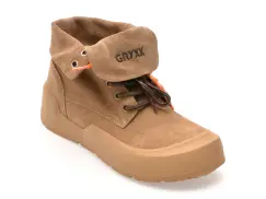 Ghete GRYXX maro, 26601, din piele intoarsa imagine