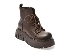 Ghete GRYXX maro, 2665, din piele naturala imagine