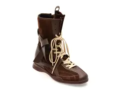 Ghete GRYXX maro, 3301, din piele intoarsa imagine