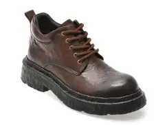 Ghete GRYXX maro, K7101, din piele naturala imagine