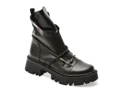 Ghete GRYXX negre, 11783, din piele naturala imagine