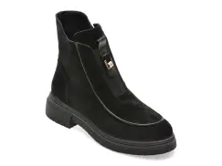 Ghete GRYXX negre, 18869, din piele intoarsa imagine