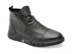 Ghete GRYXX negre, 19997, din piele naturala imagine