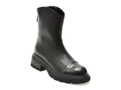 Ghete GRYXX negre, 2157, din piele naturala imagine