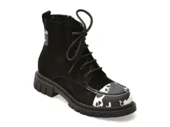 Ghete GRYXX negre, 2201460, din piele intoarsa imagine