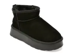 Ghete GRYXX negre, 228520, din piele intoarsa imagine