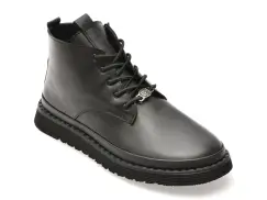 Ghete GRYXX negre, 251KS08, din piele naturala imagine