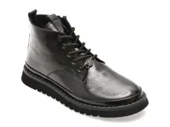 Ghete GRYXX negre, 251KS08, din piele naturala lacuita imagine