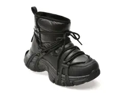 Ghete GRYXX negre, 25810, din material textil imagine