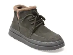 Ghete GRYXX negre, 36001, din piele intoarsa imagine