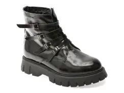 Ghete GRYXX negre, 3772513, din piele naturala lacuita imagine