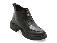 Ghete GRYXX negre, 38705, din piele naturala imagine