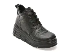 Ghete GRYXX negre, 387625, din piele naturala imagine