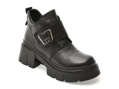 Ghete GRYXX negre, 387632, din piele naturala imagine