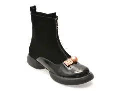 Ghete GRYXX negre, 5W306, din piele intoarsa imagine