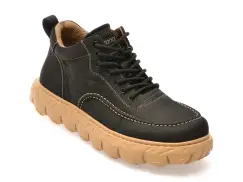 Ghete GRYXX negre, 80017, din piele naturala imagine